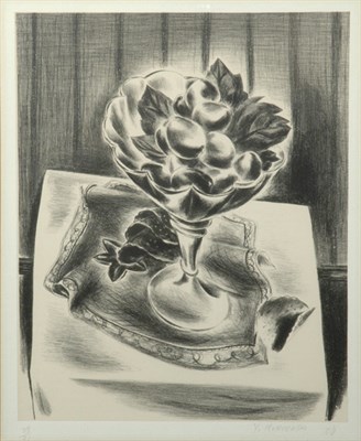 Lot 2220 - Yasuo Kuniyoshi PEACHES IN A BOWL AND WAFERS...