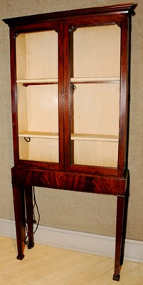 Lot 3264 - Mahogany Vitrine on Stand