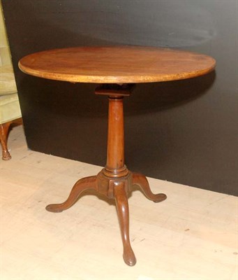 Lot 3191 - George III Mahogany Tilt-Top Table Height 29...