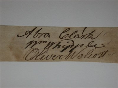 Lot 2001 - CLARK, ABRAHAM, SIGNER FROM NEW JERSEY;...