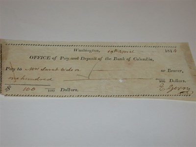 Lot 2005 - GERRY, ELBRIDGE, SIGNER FROM MASSACHUSETTS...