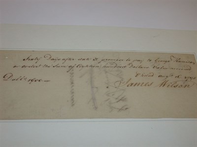 Lot 2024 - WILSON, JAMES, SIGNER FROM PENNSYLVANIA...