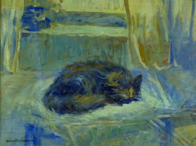 Lot 295 - Harriette Bowdoin 1880-1947 CAT SEATED ON A...