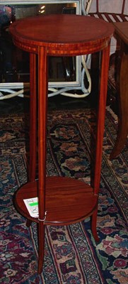 Lot 1152 - Edwardian Satinwood and Mahogany Plant Stand...
