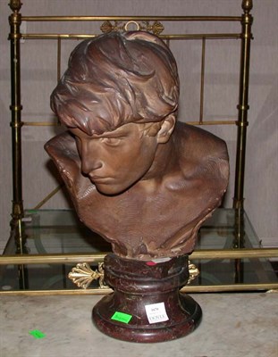 Lot 1670 - Terra Cotta Bust Head of David, Chiafferino.