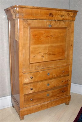 Lot 524 - Charles X Fruitwood Secretaire a Abattant...
