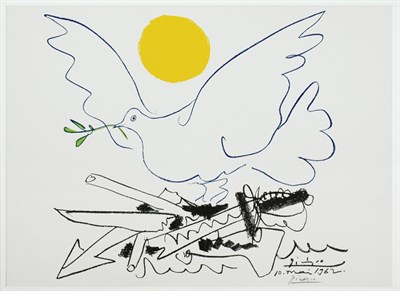 Lot 2278 - After Pablo Picasso DOVE OF PEACE Color offset...