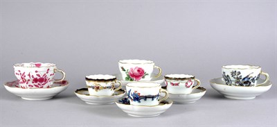 Lot 3237 - Miscellaneous Group of Meissen Porcelain Cups...
