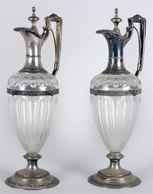 Lot 2410 - Pair of Victorian Style Silver Plate Mounted...