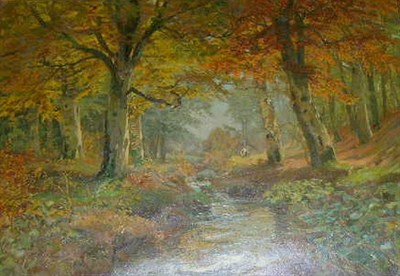 Lot 1066 - Alois Arnegger Austrian, 1879-1967 AUTUMN...