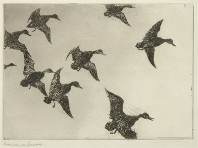 Lot 2143 - Frank W. Benson BLACK DUCKS AT DUSK (PAFF 239)...