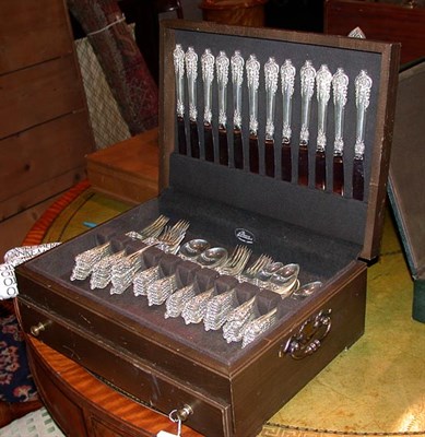 Lot 1503 - Wallace Sterling Silver Flatware Service In...