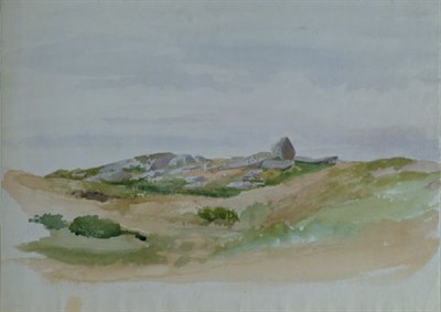 Lot 1044 - Peter Moran Ameican, 1841-1914 ROCKY LANDSCAPE...