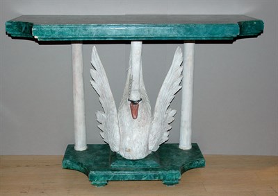 Lot 1180 - Neoclassical Style Faux Marble Top Painted...