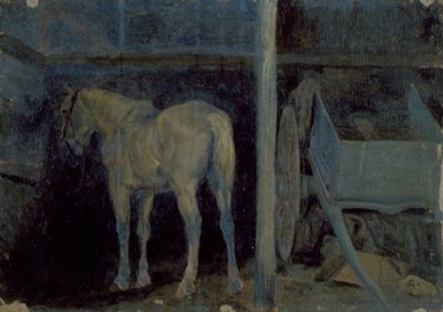 Lot 307 - Peter Moran 1841-1914 WHITE HORSE, FORT...