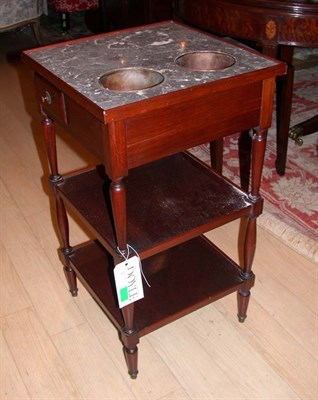 Lot 1461 - Directoire Mahogany and Marble Rafraichissoir...