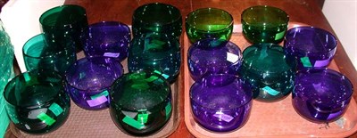 Lot 1384 - Miscellaneous Group of Fifteen Colored Glass...