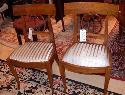 Lot 1350 - Pair of Italian Provincial Walnut Side Chairs