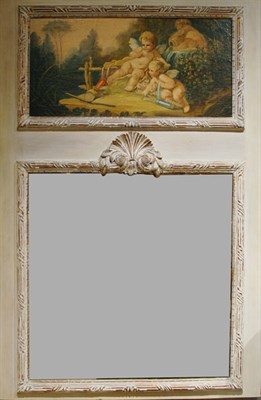 Lot 1210 - Louis XVI Style Painted Trumeau Height 51...