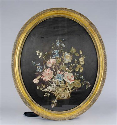 Lot 544 - Needlepoint Floral Picture