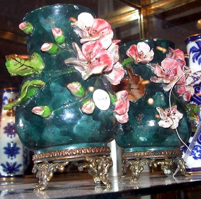 Lot 449 - Pair of Barbitane Gilt-Metal Mounted Glazed...