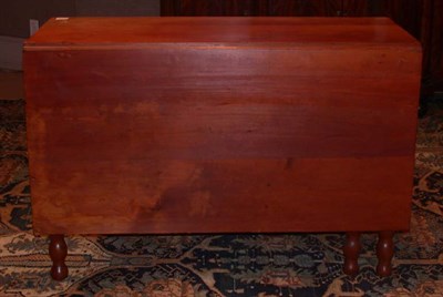Lot 3187A - Fruitwood Drop-Leaf Table Raised on six bobbin...