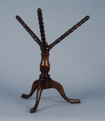 Lot 3136 - George III Mahogany Bowl Stand With baluster...