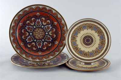 Lot 2325 - Pair of Mettlach Stoneware Chargers Each of...