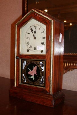Lot 1386 - American Mahogany Case Clock Height 17 1/2...