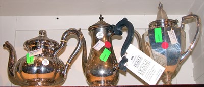Lot 590 - Two American Sterling Silver Coffee Pots;...