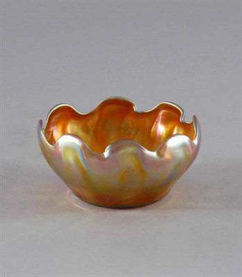 Lot 2696 - Tiffany Iridescent Gold Favrile Glass Bowl Of...