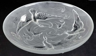 Lot 2664 - Verlys Molded Glass Center Bowl Of circular...