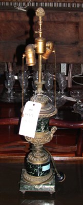 Lot 1147 - Neoclassical Style Marble and Metal Two-Light...