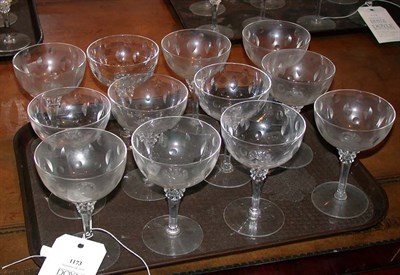 Lot 1173 - Miscellaneous Group of Glass Stemware...
