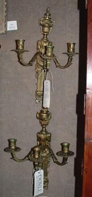 Lot 1221 - Pair of Neoclassical Style Gilt-Metal...