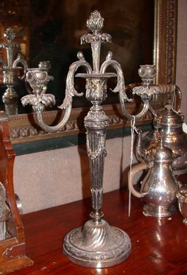 Lot 1506 - Pair of Neoclassical Style Silver Plated...