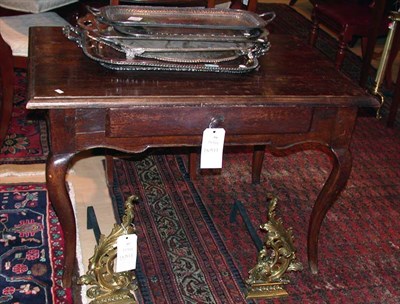 Lot 414 - Provincial Louis XV Style Oak Single-Drawer...