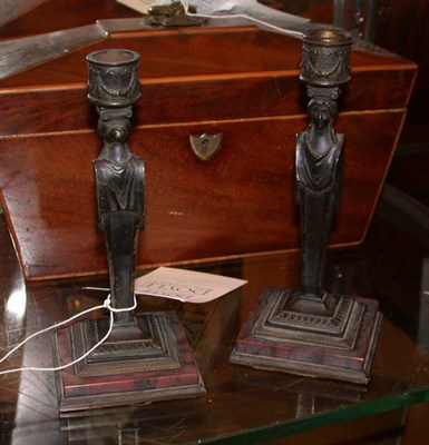 Lot 1556 - Pair of Neoclassical Style Patinated-Metal...