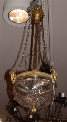 Lot 1585 - Neoclassical Style Gilt-Metal and Cut Glass...