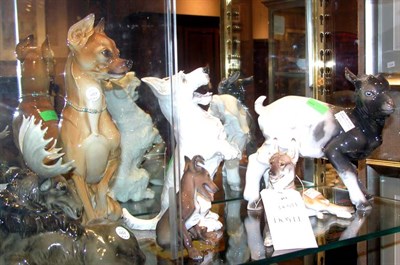 Lot 453 - Group of Six Porcelain Animal Figures...