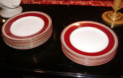 Lot 1632 - Eleven Copeland Porcelain Dessert Plates...