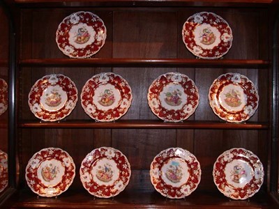 Lot 1643 - Nine Copeland Porcelain Dinner Plates Retailed...