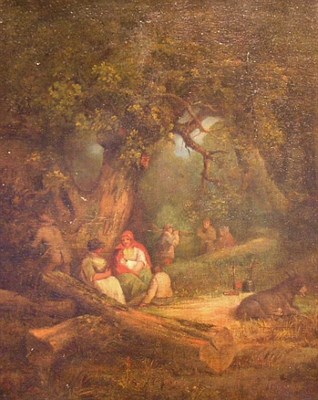 Lot 3107 - Attributed to George Morland PEASANTS IN A...