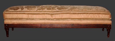 Lot 222 - Directoire Style Oak and Mahogany Low Bench...