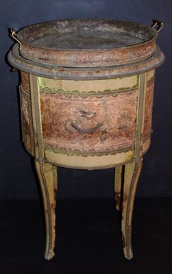 Lot 223 - Italian Damask Lined Jardiniere With tray top...