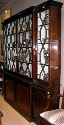 Lot 672 - Georgian Style Mahogany Breakfront 19th...