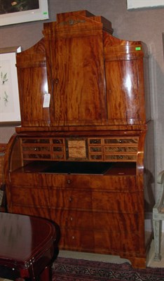Lot 420 - Biedermeier Style Mahogany Secretary Height 6...