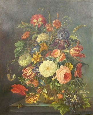 Lot 1035 - J. Hogan 20th Century FLORAL STILL LIFE Signed...