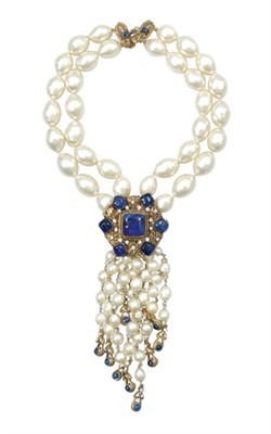 Lot 425 - Gripoix for Chanel Faux Baroque Pearl Necklace...