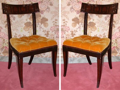 Lot 229 - Set of Six Italian Neoclassical Painted...